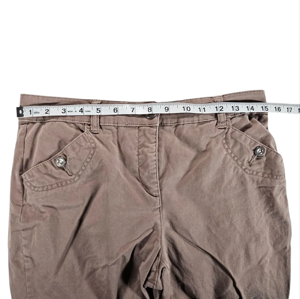Karen Scott Tan Capri Pants Size 6P - Picture 4 of 5